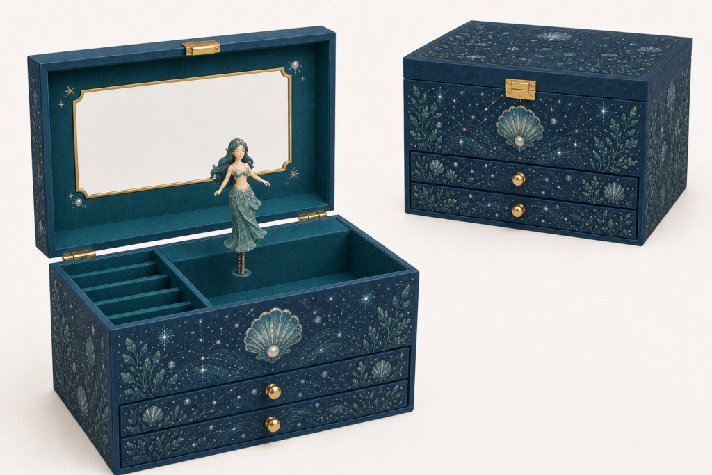 Sea Witchery Double-Drawer Music Box