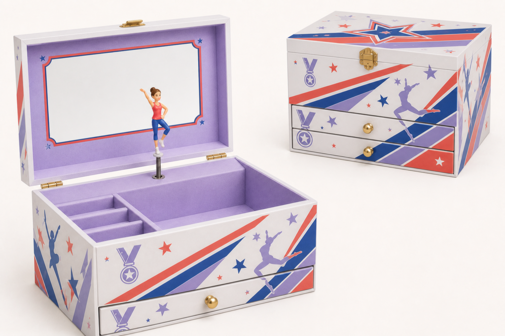 Sporty Star Double-Drawer Music Box