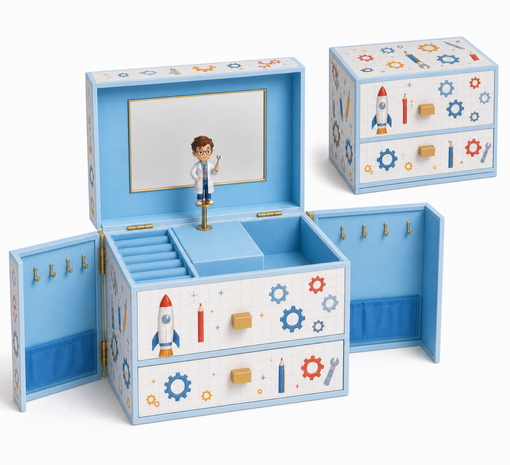 Maker Academy Straight-Panel Fold-Out Stage Music Box