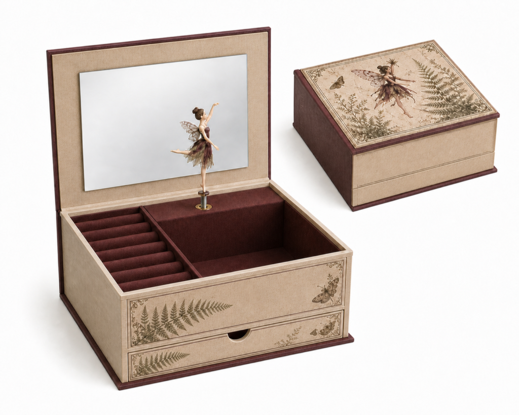 Poetcore Journal Wide Book-Style Music Box