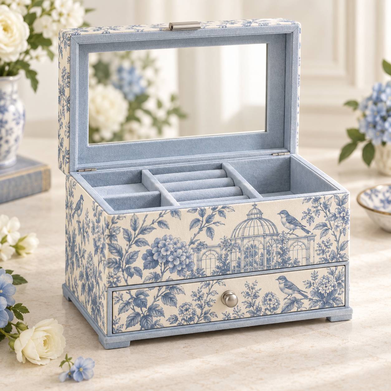 Garden conservatory music jewellery box